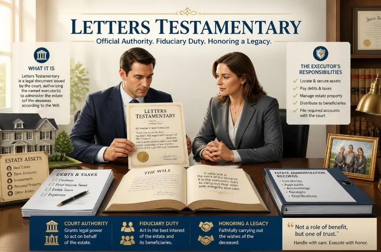 Letters Testamentary: What Executors Need to Know Before Managing an Estate Letters Testamentary